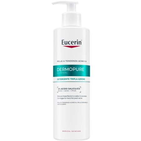 Beiersdorf Eucerin Dermopure Clinical Detergente Tripla Azione 400 Ml
