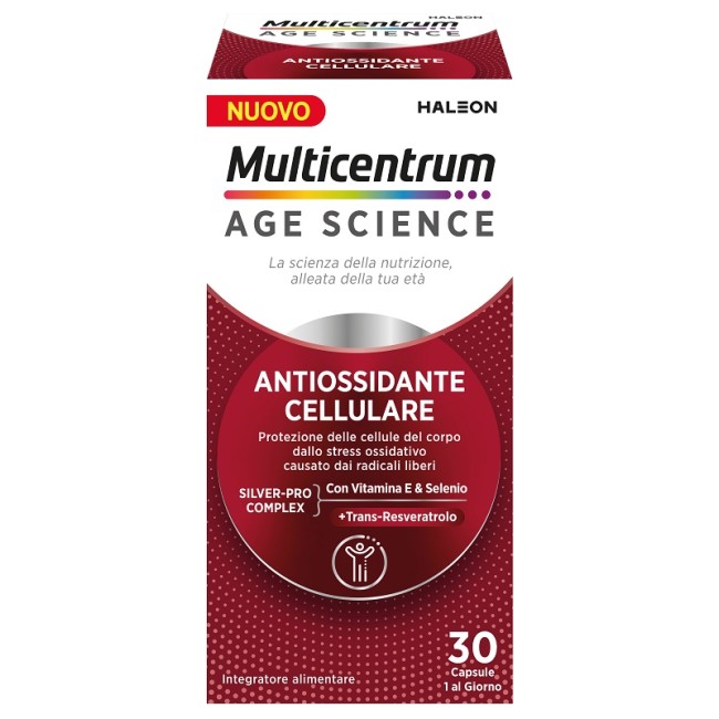 Haleon Multicentrum Age Science Antiossidante Cellulare 30 Capsule Haleon Multicentrum Age Science Antiossidante Cellulare 30 Capsule
