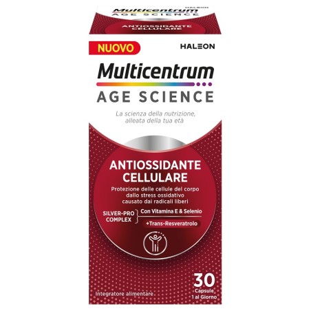 Haleon Multicentrum Age Science Antiossidante Cellulare 30 Capsule Haleon Multicentrum Age Science Antiossidante Cellulare 30 Capsule
