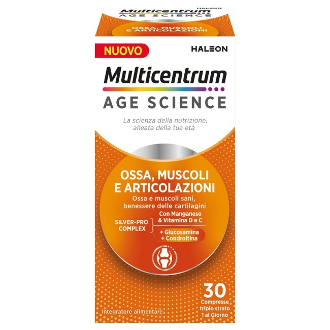 Haleon Multicentrum Age Science Ossa Muscoli Articolazioni 30 Compresse Haleon Multicentrum Age Science Ossa Muscoli Articolazioni 30 Compresse