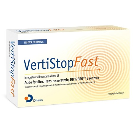 Difass International Vertistop Fast 20 Capsule Da 675 Mg Difass International Vertistop Fast 20 Capsule Da 675 Mg