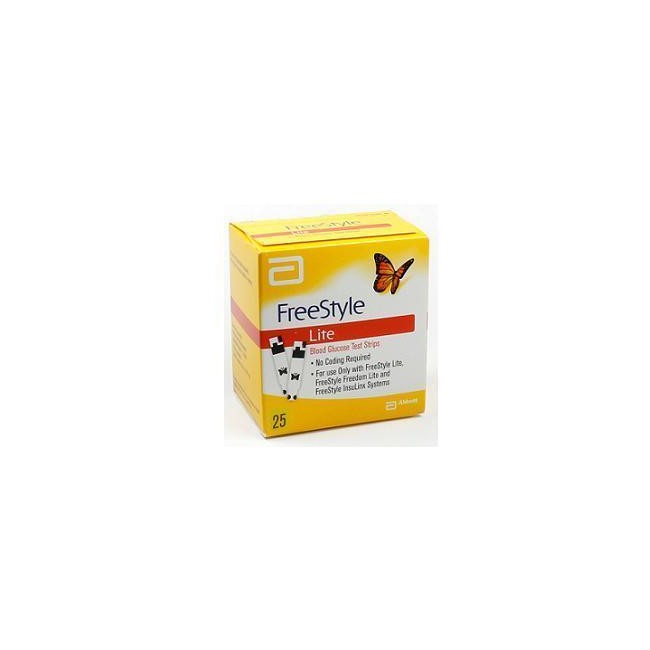 Abbott Strisce Misurazione Glicemia Freestyle Lite 25 Pezzi