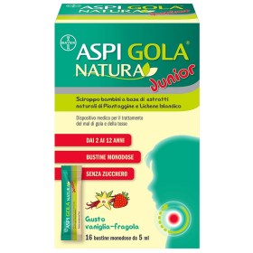 Bayer Aspi Gola Natura Junior 16 Bustine Monodose Da 5 Ml