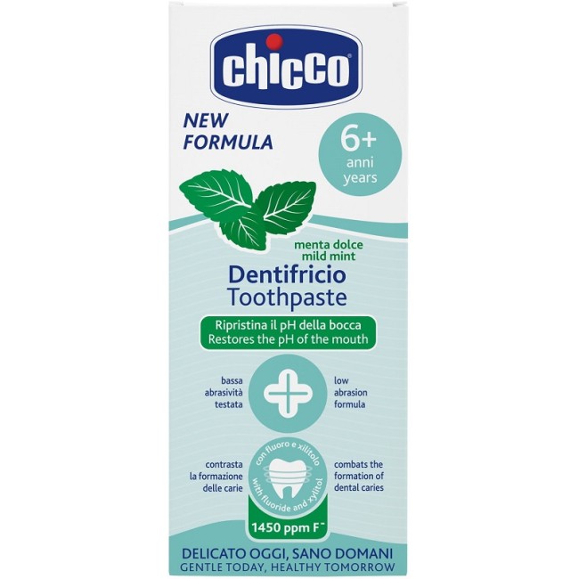 Chicco Dentifricio 6 Anni+ Menta Dolce 50 Ml Chicco Dentifricio 6 Anni+ Menta Dolce 50 Ml