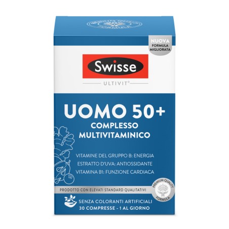 Health And Happiness Swisse Multivitaminico Uomo 50+ 30 Compresse Health And Happiness Swisse Multivitaminico Uomo 50+ 30 Compresse