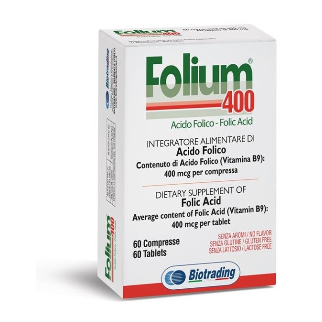 Biotrading Folium 400 60 Compresse Biotrading Folium 400 60 Compresse