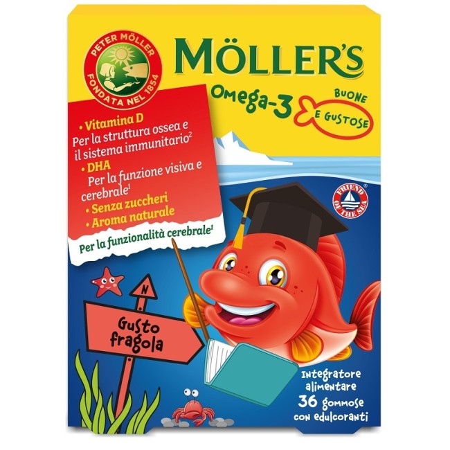 Difar Distribuzione Moller's Omega 3 Jelly Fish 36 Gommose Difar Distribuzione Moller's Omega 3 Jelly Fish 36 Gommose