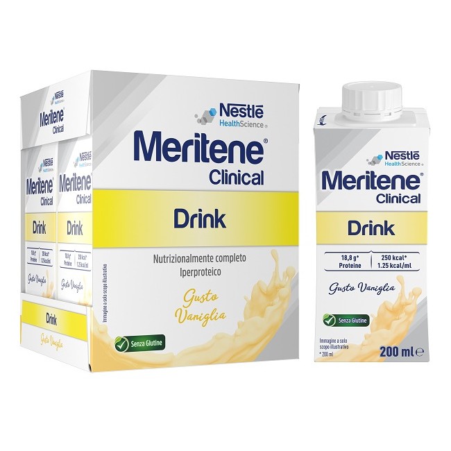 Nestlè Meritene Clinical Drink Vaniglia 4 Bottiglie Da 200 Ml Nestlè Meritene Clinical Drink Vaniglia 4 Bottiglie Da 200 Ml