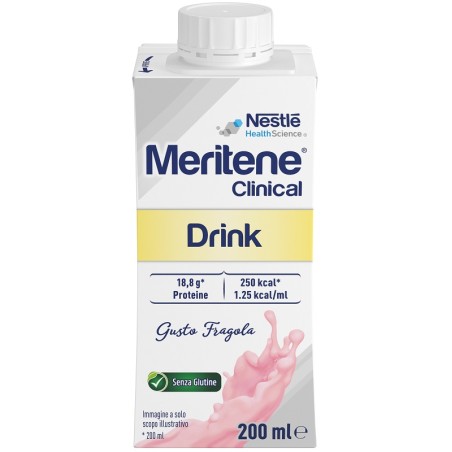 Nestlè Meritene Clinical Drink Fragola 200 Ml Nestlè Meritene Clinical Drink Fragola 200 Ml