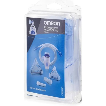 Corman Omron A3 Complete Kit Ricambio Ampolla Regolabile + Tubo + Mascherina Pediatrica + Mascherina Adulti + Forcelle Nasali + 