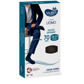 Desa Pharma Sauber Pharma Uomo Calza Dryarn 70 Denari Nero Taglia L/xl