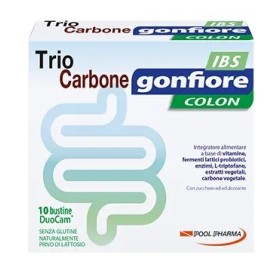 Pool Pharma Triocarbone Gonfiore Ibs 10 Buste Duocam Da 2 G + 1,5 G