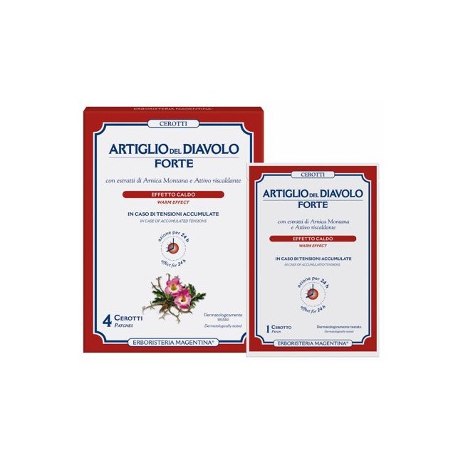 Erboristeria Magentina Artiglio Forte Cerotti 4 Pezzi