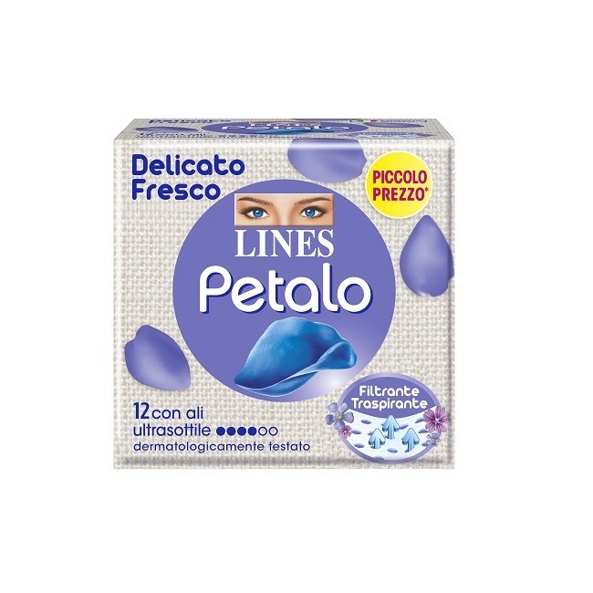 Fater Lines Petalo Blu Assorbente Con Ali 12 Pezzi Fater Lines Petalo Blu Assorbente Con Ali 12 Pezzi