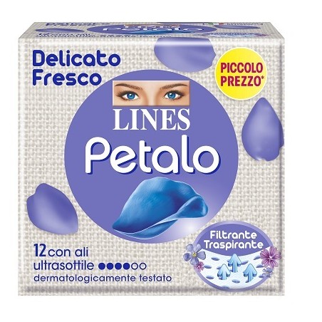 Fater Lines Petalo Blu Assorbente Con Ali 12 Pezzi Fater Lines Petalo Blu Assorbente Con Ali 12 Pezzi
