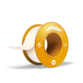 Essity Cerotto In Rocchetto Leukopor Ipoallergenico Tessuto Non Tessuto Bianco 2,5x920 Cm Con Dispenser