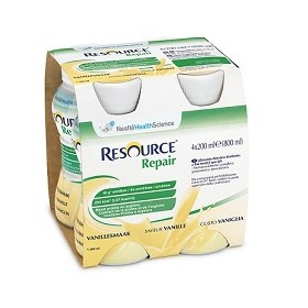 Nestlè Resource Repair Vaniglia 4 Bottiglie 200 Ml