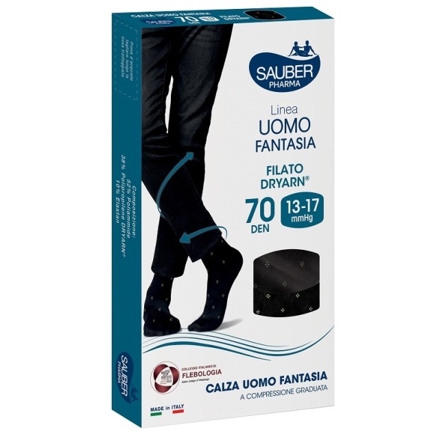 Desa Pharma Sauber Pharma Uomo Dryarn 70 Denari Punt Salvia Bianco Taglia L/xl