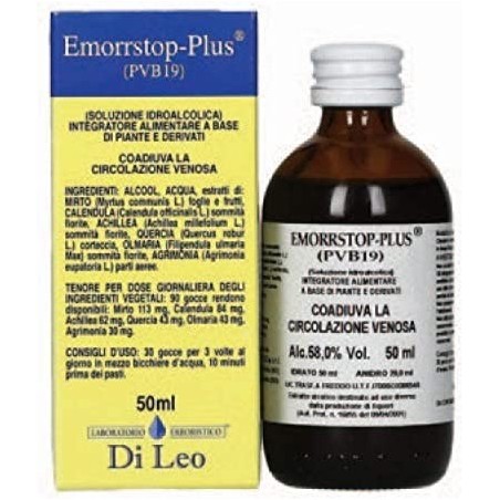 Laboratorio Erboristico Di Leo Emorrstop-plus Composto Pvb 19 50 Ml Laboratorio Erboristico Di Leo Emorrstop-plus Composto Pvb 19 50 Ml