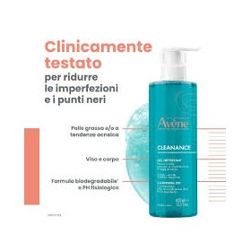 Avene Cleanance Gel Detergente Nuova Formula 400ml Avene Cleanance Gel Detergente Nuova Formula 400ml