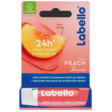 Beiersdorf Labello Peach Shine 5 G Beiersdorf Labello Peach Shine 5 G