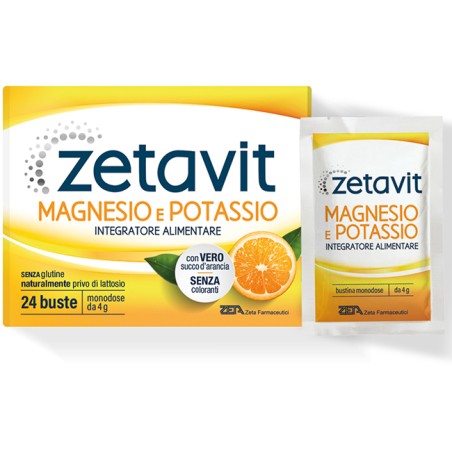 Zeta Farmaceutici Zetavit Magnesio Potassio 24 Bustine Da 4 G Zeta Farmaceutici Zetavit Magnesio Potassio 24 Bustine Da 4 G