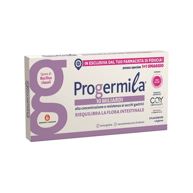 Chemist's Research Progermila 10 Miliardi 6 Flaconcini 10 Ml