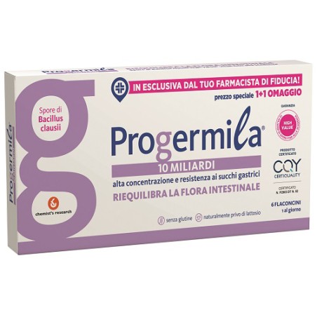 Chemist's Research Progermila 10 Miliardi 6 Flaconcini 10 Ml