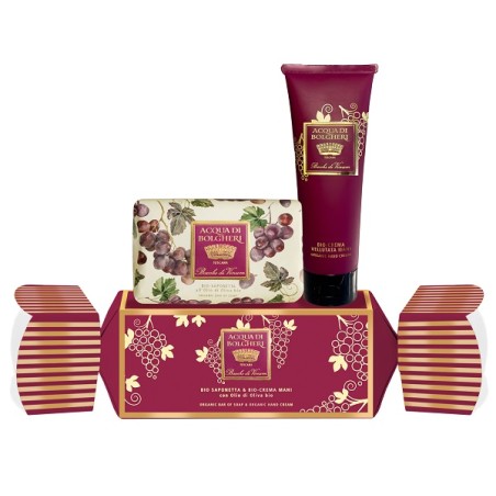 Acqua Di Bolgheri Bacche Di Vinum Cofanetto Bio Saponetta & Bio Crema Mani Con Olio Di Oliva Bio