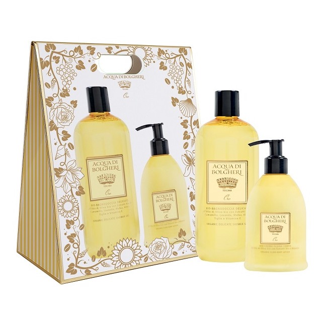 Acqua Di Bolgheri Oro Cofanetto - Bio Bagnodoccia Delicato + Bio Crema Fluida Corpo
