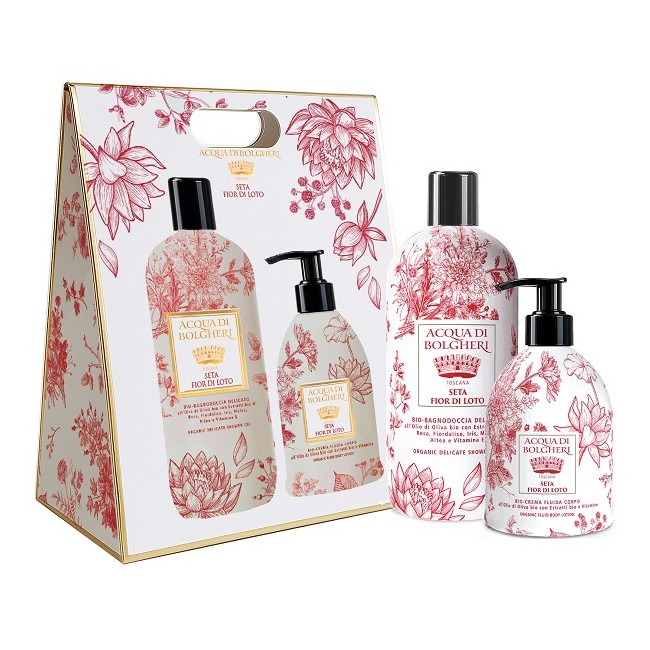 Acqua Di Bolgheri Seta Fior Di Loto Cofanetto - Bio Bagnodoccia Delicato + Bio Crema Fluida