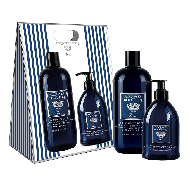 Acqua Di Bolgheri Uomo Cofanetto - Bio Shampoo Doccia + Bio Detergente Barba E Viso Acqua Di Bolgheri Uomo Cofanetto - Bio Shampoo Doccia + Bio Detergente Barba E Viso