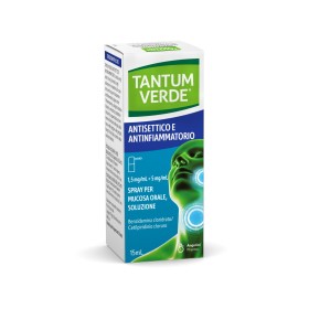 Angelini Tantum Verde Antisettico E Antinfiammatorio 1,5 Mg/ml + 5 Mg/ml Spray Per Mucosa Orale, Soluzione Benzidamina Cloridrat