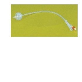 Farmacare Catetere Uretrale Foley In Puro Silicone Ch18 Tre Vie. Punta In Nelaton, Capacita' Del Palloncino 10ml. Superficie Lis