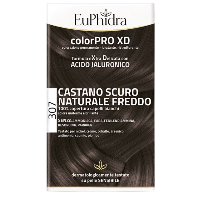 Zeta Farmaceutici Euphidra Colorpro Xd 307 Castano Scu Naturale F Colore + Attivante + Balsamo + Cuffia + Guanti Zeta Farmaceutici Euphidra Colorpro Xd 307 Castano Scu Naturale F Colore + Attivante + Balsamo + Cuffia + Guanti