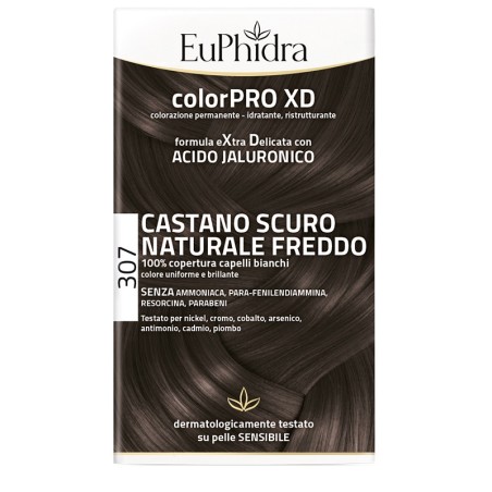 Zeta Farmaceutici Euphidra Colorpro Xd 307 Castano Scu Naturale F Colore + Attivante + Balsamo + Cuffia + Guanti Zeta Farmaceutici Euphidra Colorpro Xd 307 Castano Scu Naturale F Colore + Attivante + Balsamo + Cuffia + Guanti