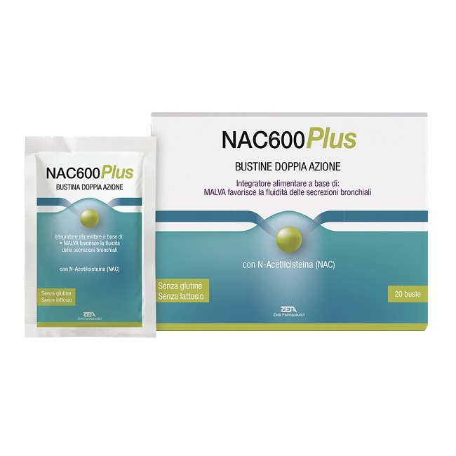 Zeta Farmaceutici Nac600 Plus 20 Buste Zeta Farmaceutici Nac600 Plus 20 Buste