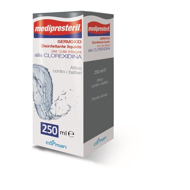 Corman Medipresteril Germoxid Disinfettante Liquido Cute Integra Alla Clorexidina 250 Ml