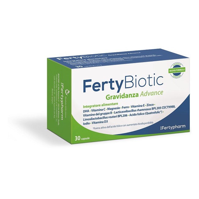 Biocure Fertybiotic Gravidanza Advance 30 Capsule Da 1,15 G Biocure Fertybiotic Gravidanza Advance 30 Capsule Da 1,15 G