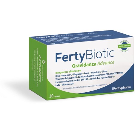 Biocure Fertybiotic Gravidanza Advance 30 Capsule Da 1,15 G Biocure Fertybiotic Gravidanza Advance 30 Capsule Da 1,15 G