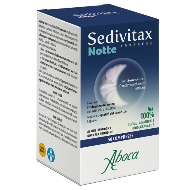 Aboca Sedivitax Notte Advanced 50 Compresse