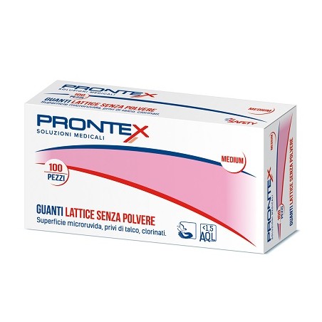 Safety Prontex Guanto In Lattice Senza Polvere Grande 100 Pezzi Safety Prontex Guanto In Lattice Senza Polvere Grande 100 Pezzi