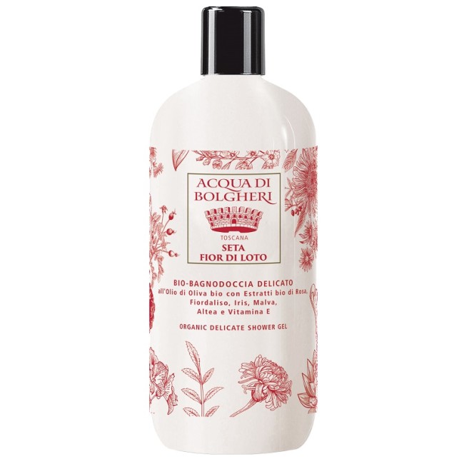 Acqua Di Bolgheri Toscana Seta Fior Di Loto Bio Bagnodoccia Delicato 500 Ml