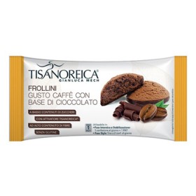 Tisanoreica Frollini Caffè con Base di Cioccolato - Snack Senza Zuccheri e Senza Glutine