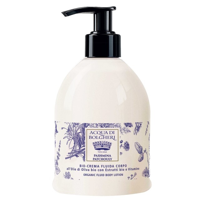 Acqua Di Bolgheri Toscana Pashmina Patchouly Bio Crema Fluida Corpo 300 Ml Acqua Di Bolgheri Toscana Pashmina Patchouly Bio Crema Fluida Corpo 300 Ml