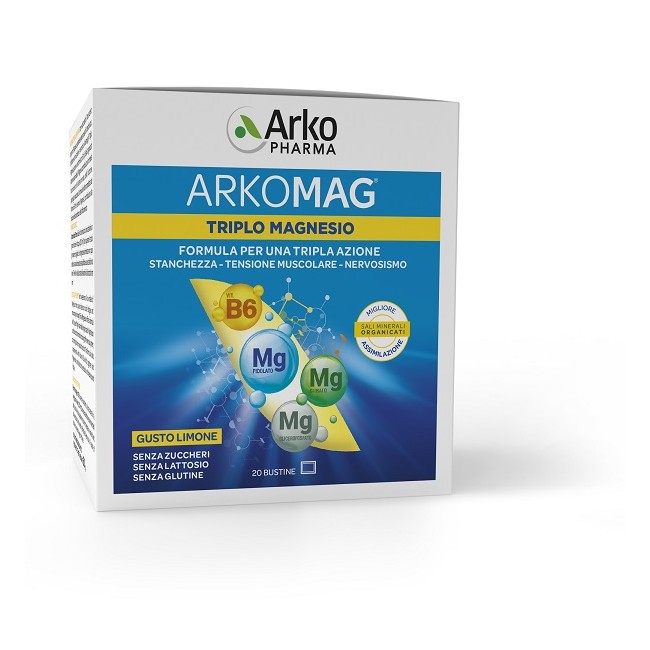 Arkopharma Arkomag Triplo Magnesio 20 Bustine
