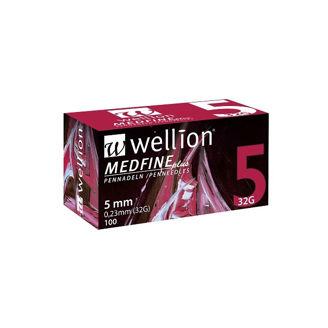 Med Trust Ago Per Penna Da Insulina Wellion Medfine Plus 5 32 Gauge Lunghezza 5 Mm 100 Pezzi
