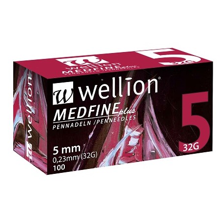 Med Trust Ago Per Penna Da Insulina Wellion Medfine Plus 5 32 Gauge Lunghezza 5 Mm 100 Pezzi