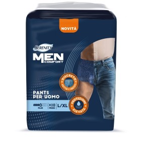 Pannolone A Mutandina Serenity Men Comfort Plus L/xl 10 Pezzi