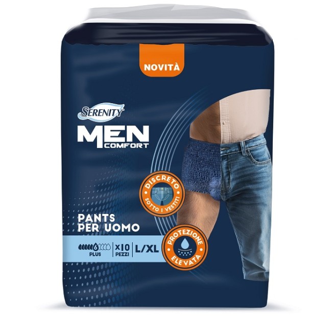 Pannolone A Mutandina Serenity Men Comfort Plus L/xl 10 Pezzi